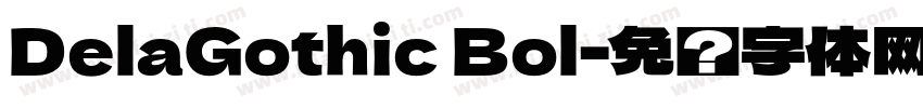 DelaGothic Bol字体转换